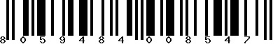 EAN-13 : 8059484008547