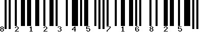 EAN-13 : 8212345716825