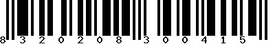 EAN-13 : 8320208300415