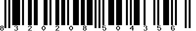 EAN-13 : 8320208504356