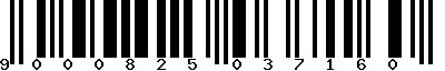 EAN-13 : 9000825037160